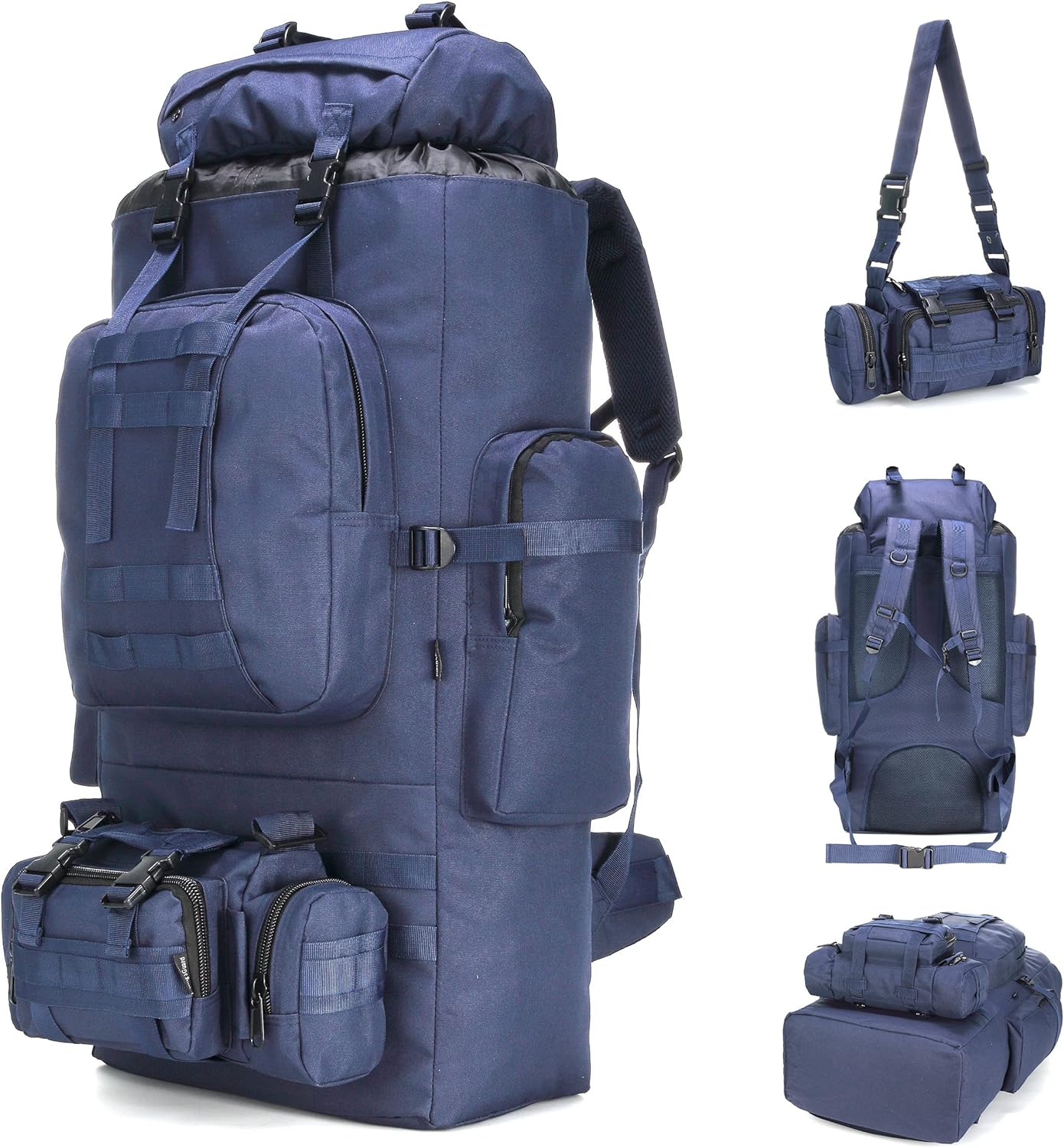 100L Camping Hiking Backpack Rucksack Military Camping Backpacking Daypack