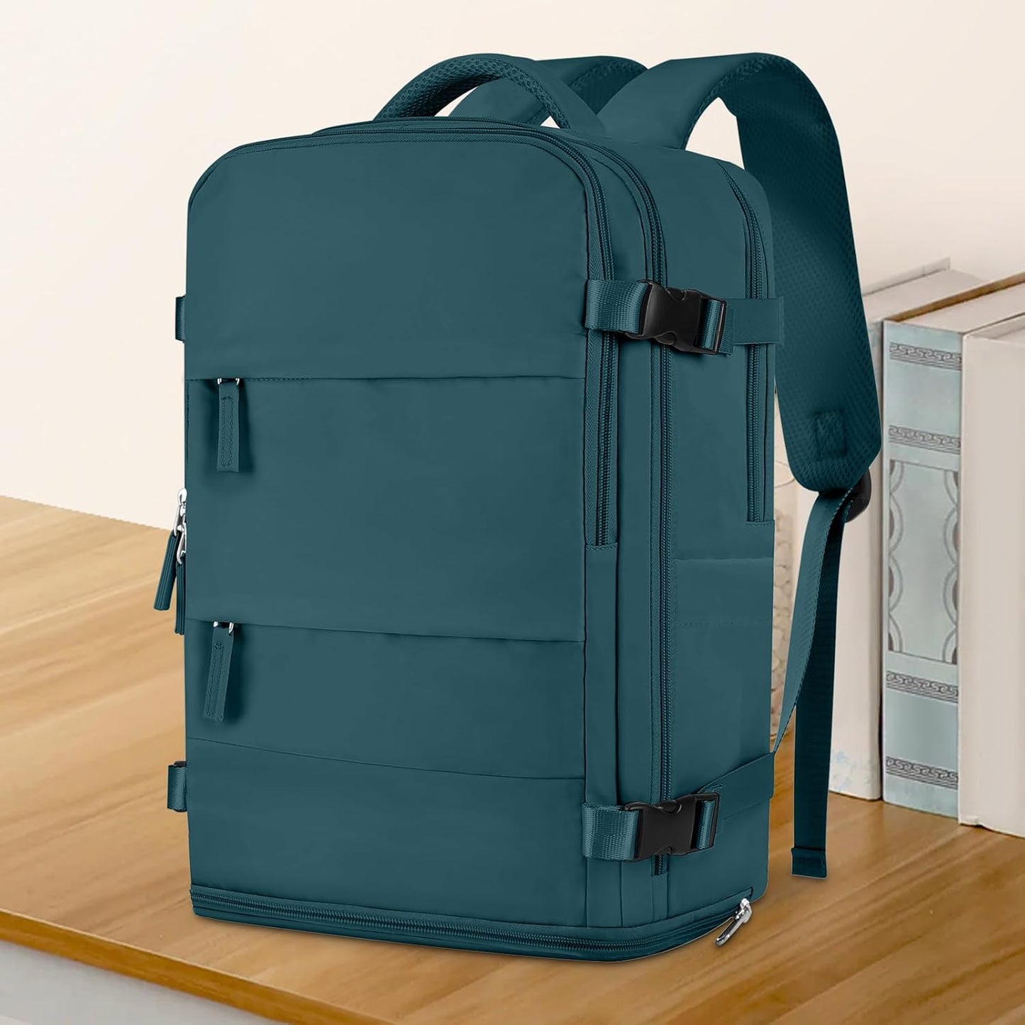 Travel Backpack For Women Men,Carry On Backpack,Hiking Backpack Waterproof Outdoor Sports Rucksack Casual Daypack Travel Essentials(Peacock Blue)
