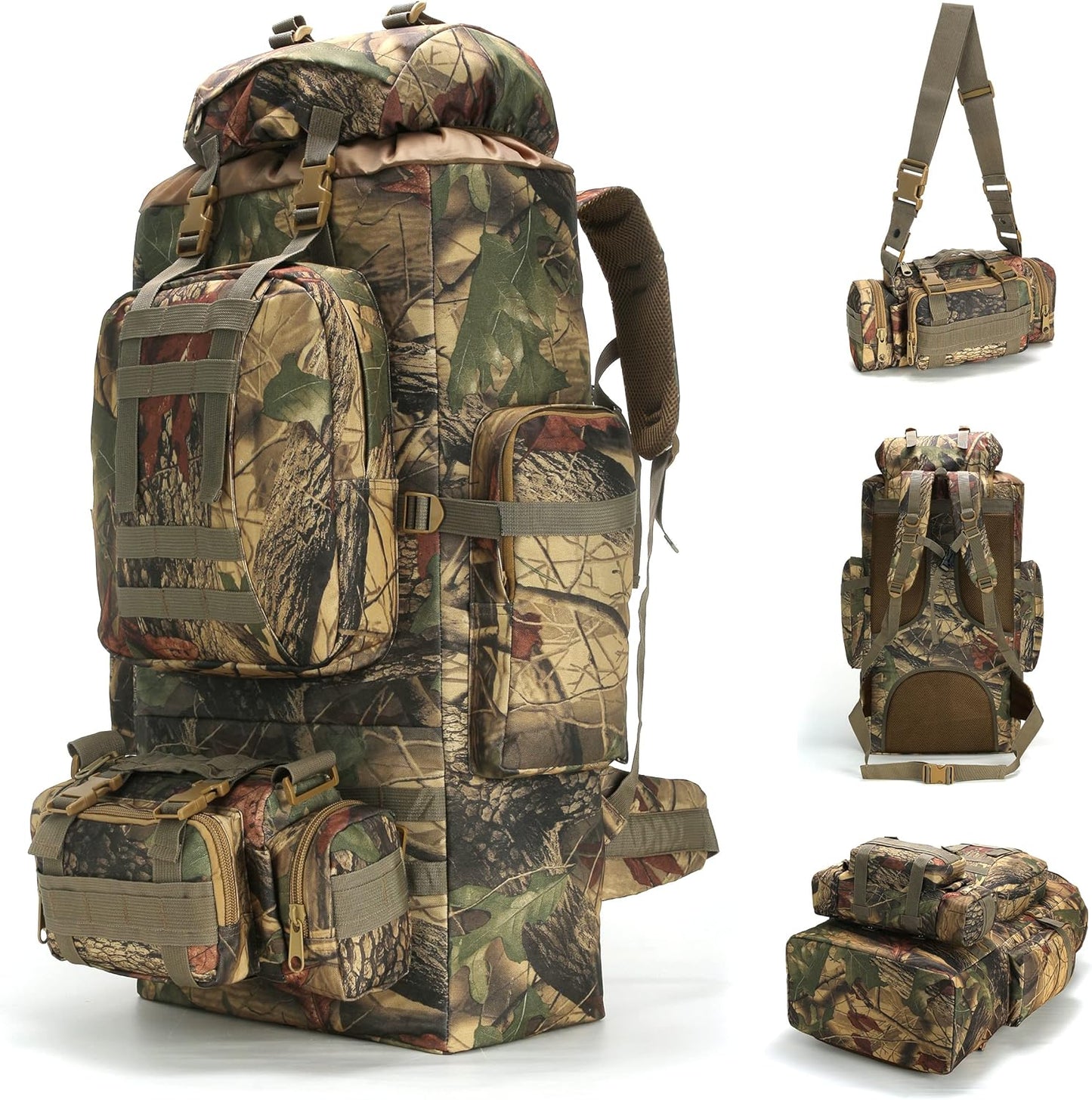 100L Camping Hiking Backpack  Rucksack Military Camping Backpacking Daypack