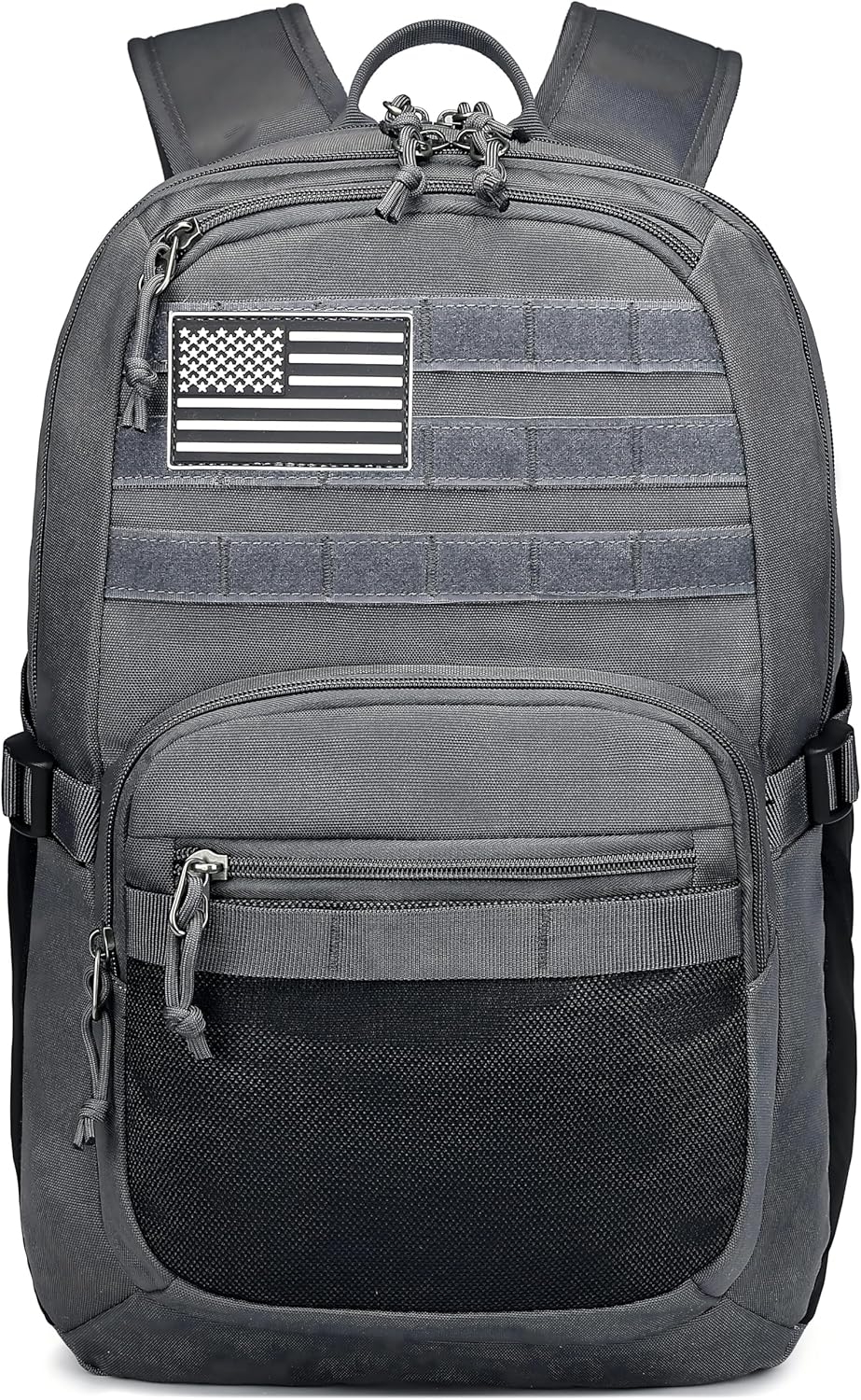 Military Tactical Backpack for Men Army 3  Bag with  System for Outdoor Adventures (grey, 25L)
